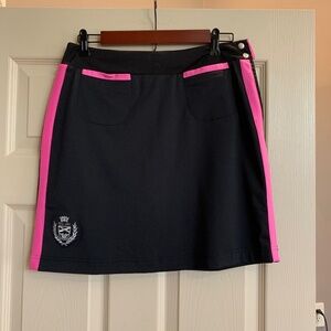 Daily Sports Black/Pink 18 inchGolf Skort sz 6